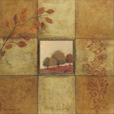 Golden Day II Black Ornate Wood Framed Art Print with Double Matting by Moulton, Jo