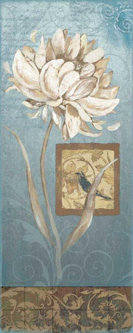 Seasons Song I Black Ornate Wood Framed Art Print with Double Matting by Moulton, Jo