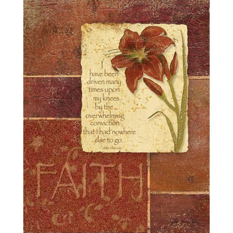 Faith Gold Ornate Wood Framed Art Print with Double Matting by Moulton, Jo