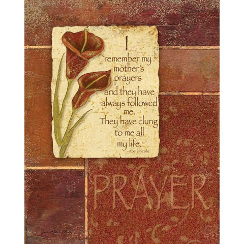 Prayer Black Modern Wood Framed Art Print by Moulton, Jo