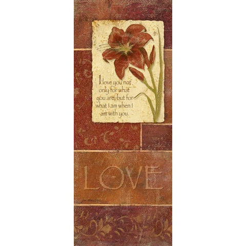 Love Black Modern Wood Framed Art Print by Moulton, Jo