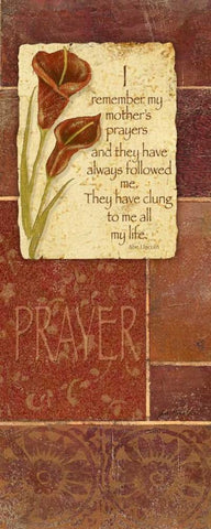 Prayer White Modern Wood Framed Art Print with Double Matting by Moulton, Jo