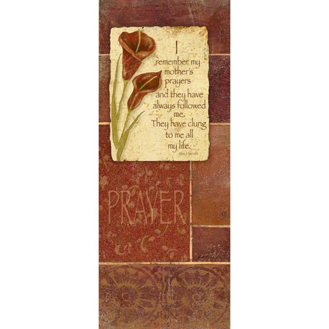 Prayer Black Modern Wood Framed Art Print by Moulton, Jo