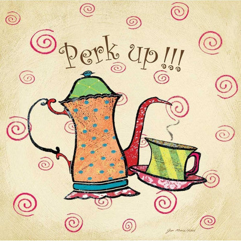 Perk Up Black Modern Wood Framed Art Print by Moulton, Jo