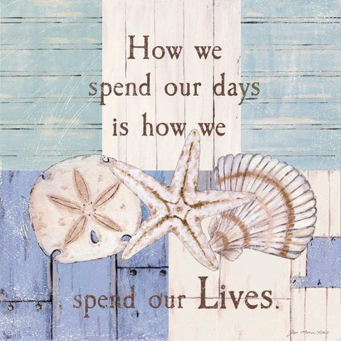 Spend Our Lives White Modern Wood Framed Art Print by Moulton, Jo