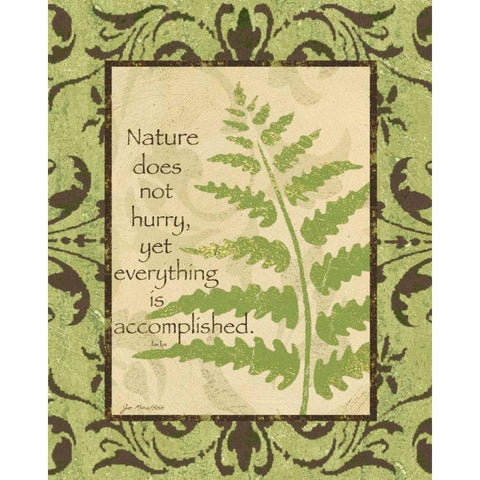 Nature II White Modern Wood Framed Art Print by Moulton, Jo