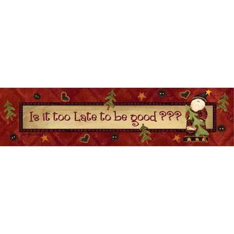 Too Late Gold Ornate Wood Framed Art Print with Double Matting by Moulton, Jo