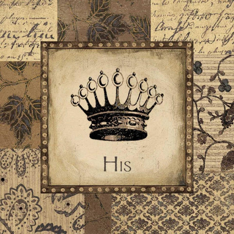 His Gold Ornate Wood Framed Art Print with Double Matting by Moulton, Jo