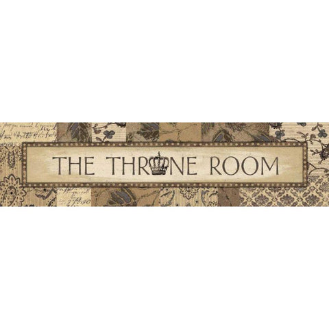 Throne Room Black Modern Wood Framed Art Print with Double Matting by Moulton, Jo