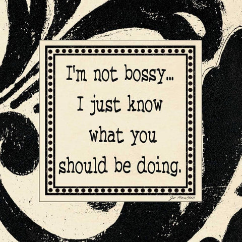 Im Not Busy Black Ornate Wood Framed Art Print with Double Matting by Moulton, Jo