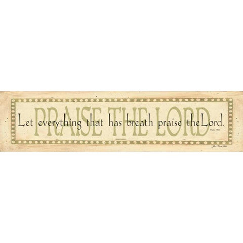 Praise the Lord Black Modern Wood Framed Art Print with Double Matting by Moulton, Jo