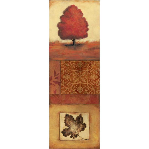 Autumn I White Modern Wood Framed Art Print by Moulton, Jo