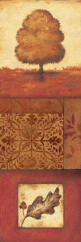 Autumn II Black Ornate Wood Framed Art Print with Double Matting by Moulton, Jo