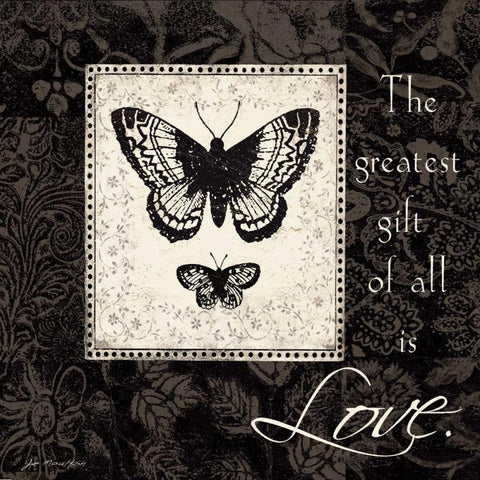 Gift of Love Gold Ornate Wood Framed Art Print with Double Matting by Moulton, Jo