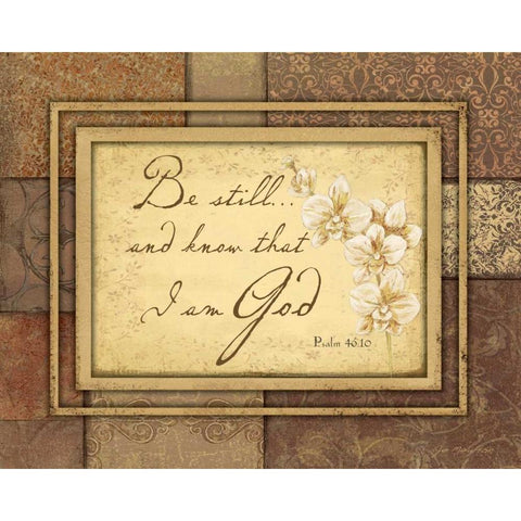 Be Still White Modern Wood Framed Art Print by Moulton, Jo