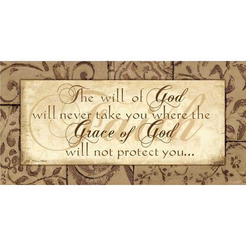 Grace of God Gold Ornate Wood Framed Art Print with Double Matting by Moulton, Jo