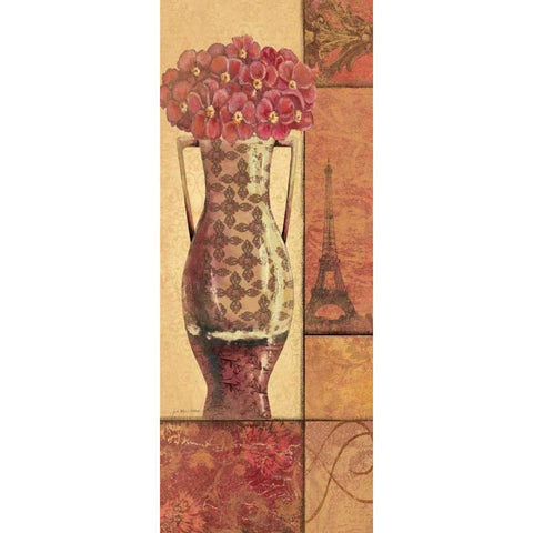 Paris Vue I Gold Ornate Wood Framed Art Print with Double Matting by Moulton, Jo