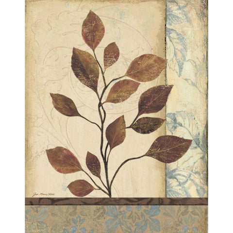 Earthern Blue II Gold Ornate Wood Framed Art Print with Double Matting by Moulton, Jo