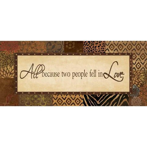 Urban Love Gold Ornate Wood Framed Art Print with Double Matting by Moulton, Jo