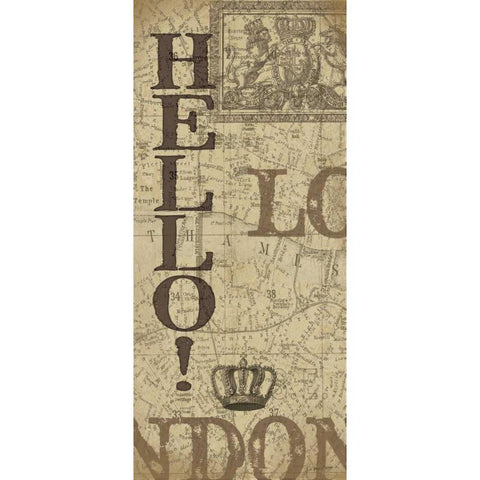 Queens Hello! Gold Ornate Wood Framed Art Print with Double Matting by Moulton, Jo