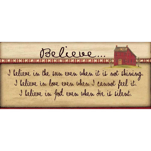 Believe Black Modern Wood Framed Art Print by Moulton, Jo