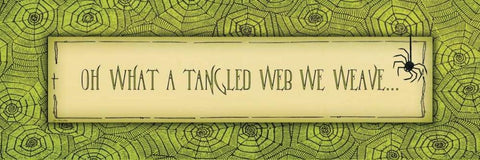 Tangled Web Black Ornate Wood Framed Art Print with Double Matting by Moulton, Jo