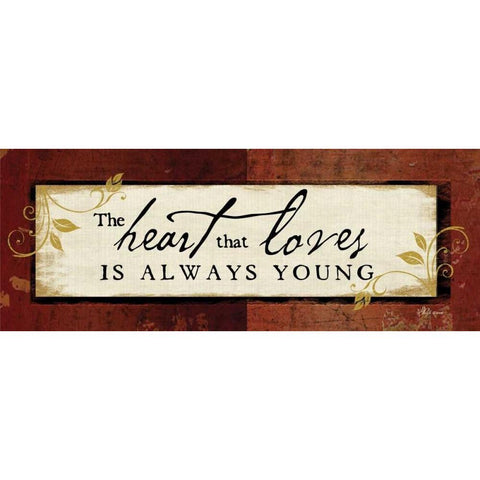 The Heart That Loves Gold Ornate Wood Framed Art Print with Double Matting by Pugh, Jennifer