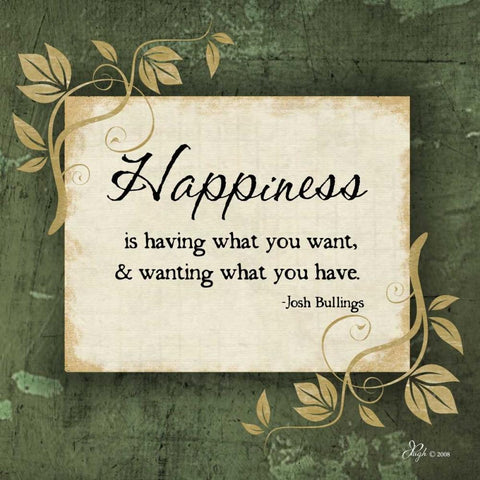 Happiness Black Ornate Wood Framed Art Print with Double Matting by Pugh, Jennifer