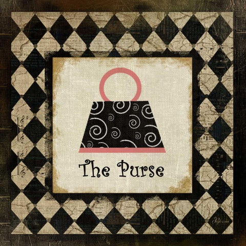 The Purse White Modern Wood Framed Art Print with Double Matting by Pugh, Jennifer