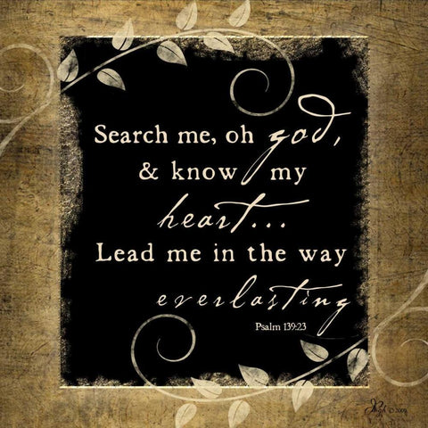 Search Me-Oh God Black Modern Wood Framed Art Print with Double Matting by Pugh, Jennifer