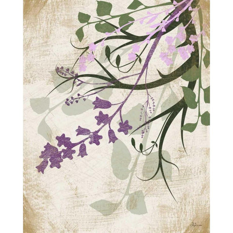 Lavender and Sage II White Modern Wood Framed Art Print by Pugh, Jennifer