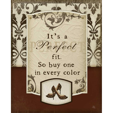 Perfect Fit White Modern Wood Framed Art Print by Pugh, Jennifer