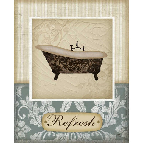 Refresh White Modern Wood Framed Art Print by Pugh, Jennifer