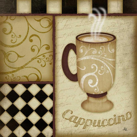 Cappuccino Gold Ornate Wood Framed Art Print with Double Matting by Pugh, Jennifer