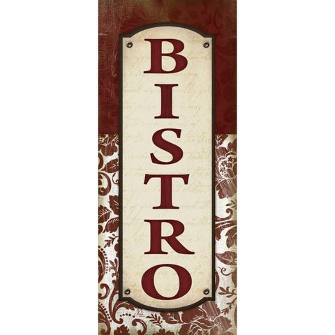 Bistro Gold Ornate Wood Framed Art Print with Double Matting by Pugh, Jennifer