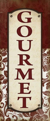 Gourmet Black Ornate Wood Framed Art Print with Double Matting by Pugh, Jennifer