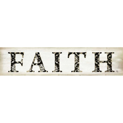 Faith Gold Ornate Wood Framed Art Print with Double Matting by Pugh, Jennifer