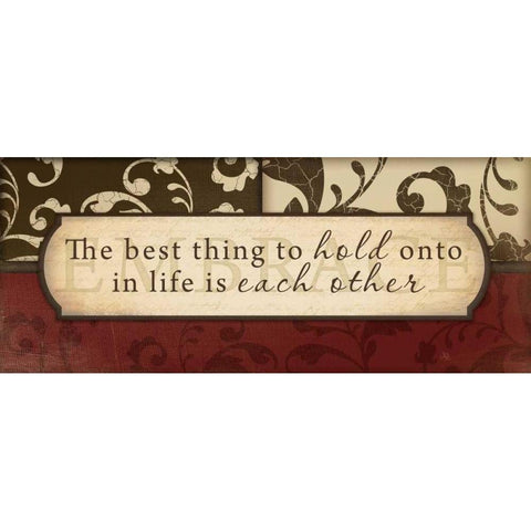 Best Thing to Hold Gold Ornate Wood Framed Art Print with Double Matting by Pugh, Jennifer