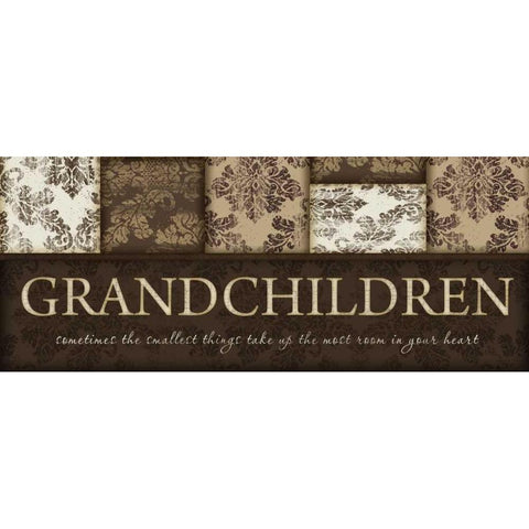 Grandchildren Gold Ornate Wood Framed Art Print with Double Matting by Pugh, Jennifer