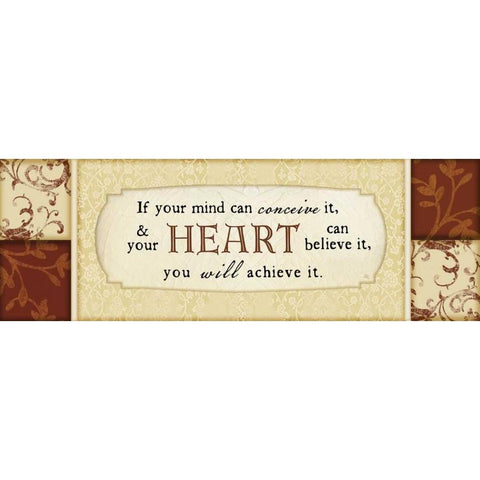 If Your Mind Can Black Modern Wood Framed Art Print by Pugh, Jennifer