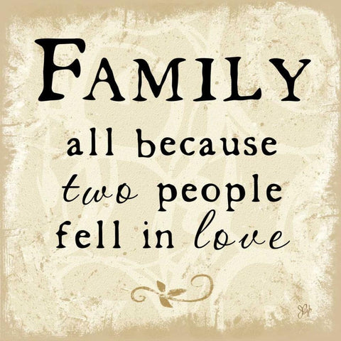 Family - Fell in Love White Modern Wood Framed Art Print by Pugh, Jennifer