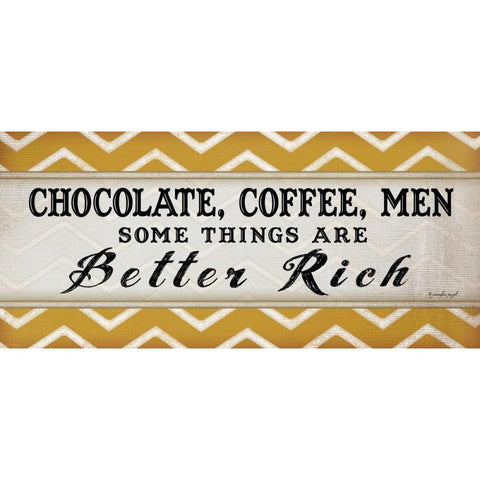 Chocolate Coffee IV Black Modern Wood Framed Art Print with Double Matting by Pugh, Jennifer