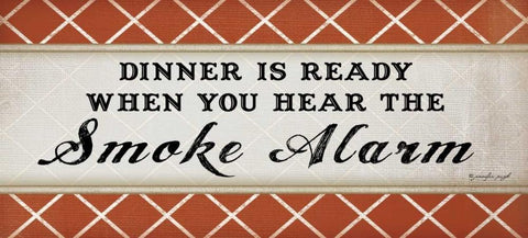 Dinner is Ready Black Ornate Wood Framed Art Print with Double Matting by Pugh, Jennifer