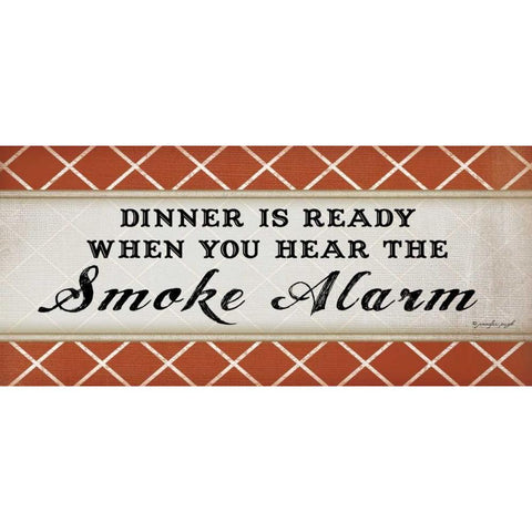 Dinner is Ready Black Modern Wood Framed Art Print with Double Matting by Pugh, Jennifer