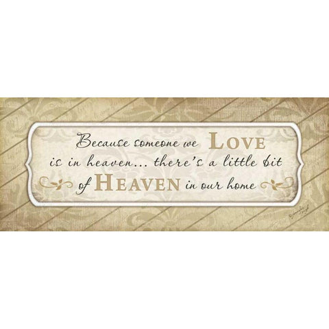 Heaven in Our Home Black Modern Wood Framed Art Print by Pugh, Jennifer