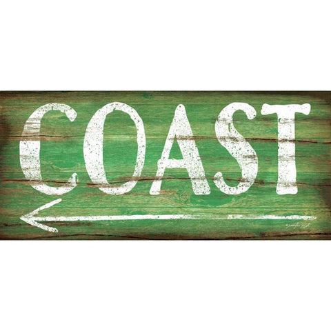 Coast White Modern Wood Framed Art Print by Pugh, Jennifer