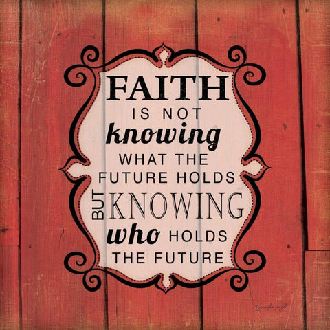 Knowing Who Holds the Future Black Modern Wood Framed Art Print by Pugh, Jennifer