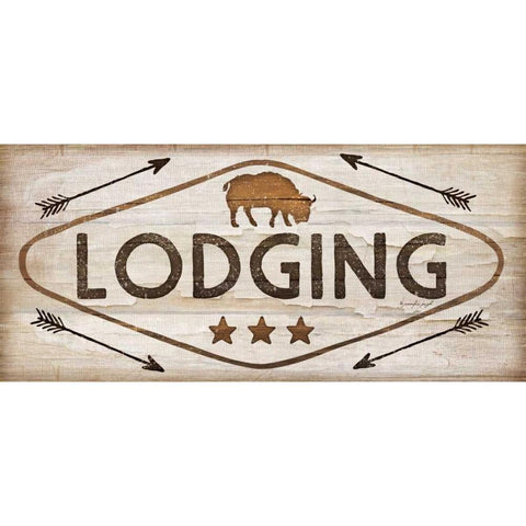 Lodging Black Modern Wood Framed Art Print with Double Matting by Pugh, Jennifer