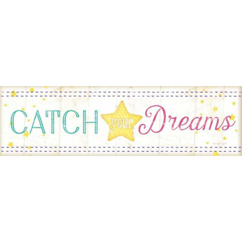 Catch Your Dreams Gold Ornate Wood Framed Art Print with Double Matting by Pugh, Jennifer