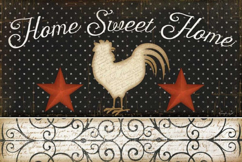 Home Sweet Home White Modern Wood Framed Art Print with Double Matting by Pugh, Jennifer